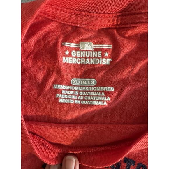 Washington Nationals **T-Shirt XL** Red MLB Curly W - Picture 4 of 5